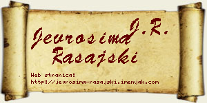 Jevrosima Rašajski vizit kartica